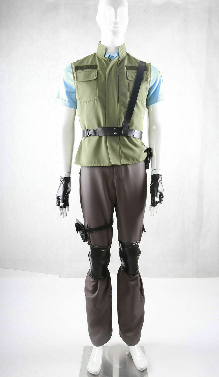 

Resident Evil 1 Chris Redfield S.T.A.R.S. Uniform Cosplay Costume, Black