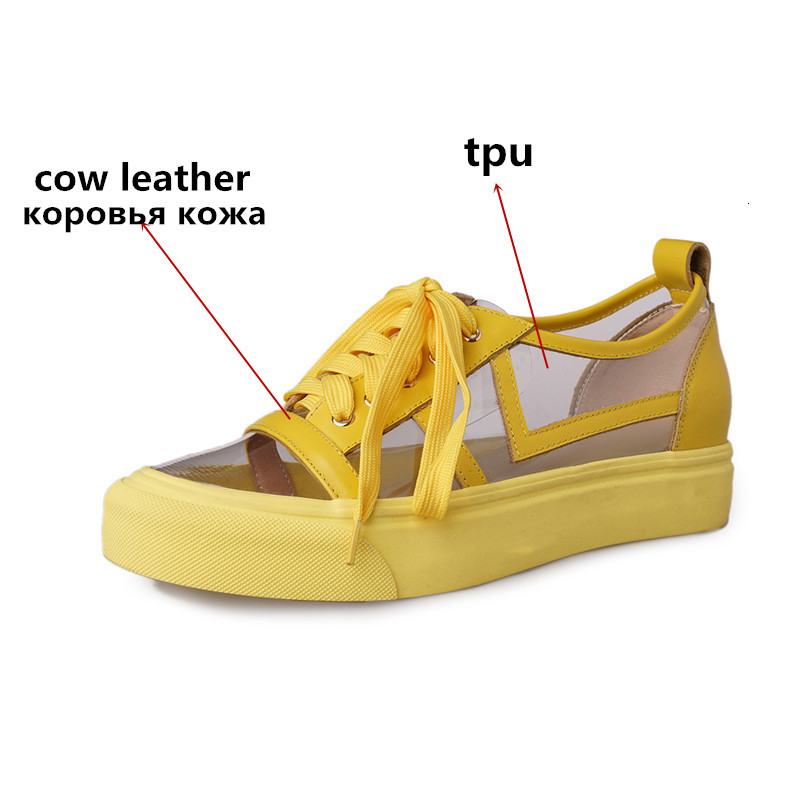 

2021 New Deadlora Arrival Women Low-fitting Ice-colored Street Tpu+ Genuine Only Woman Shoes QJRT, Beige