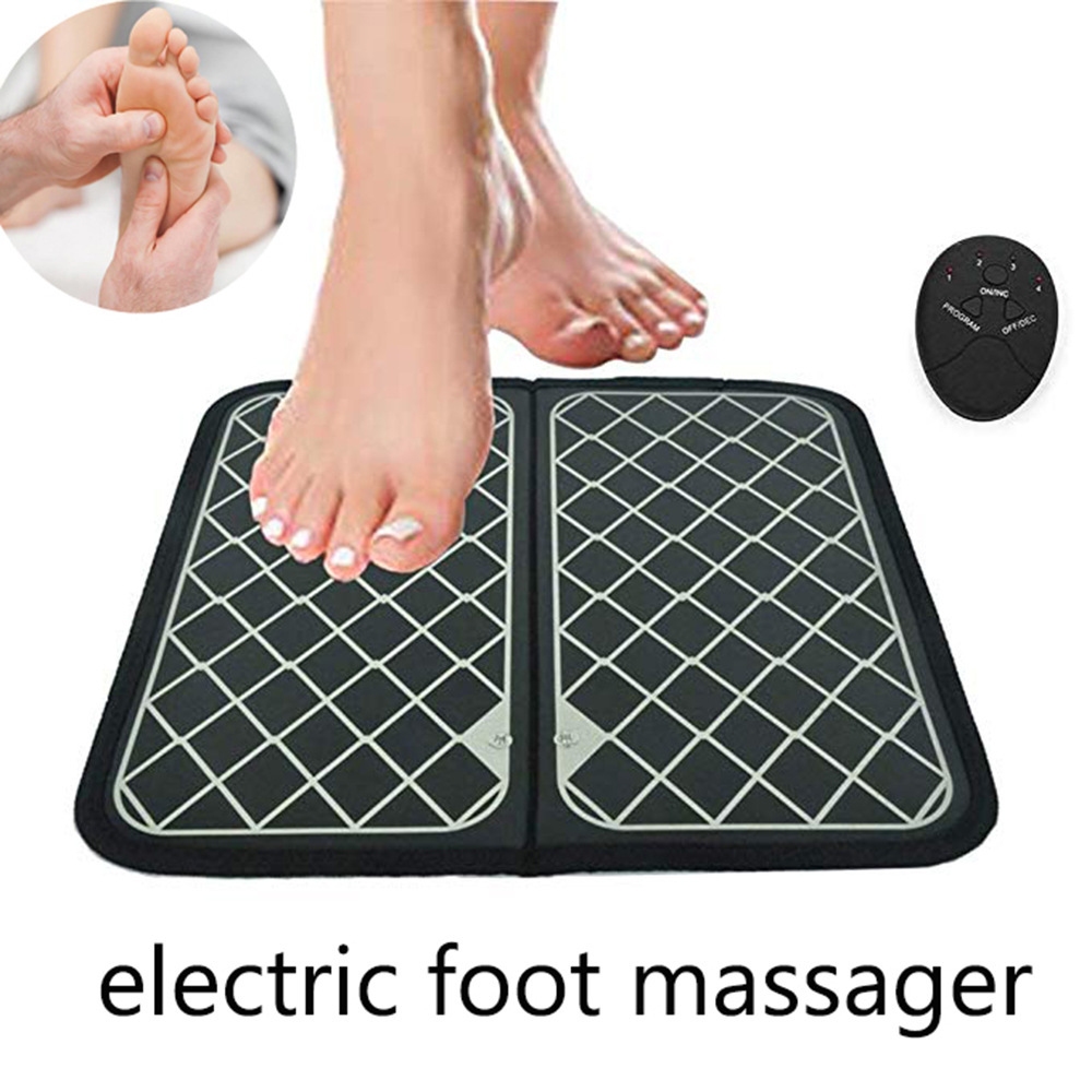 

Electric EMS Foot Massager Pad Feet Muscle Stimulator Foot Massage Mat Improve Blood Circulation Relieve Ache Pain Health Care