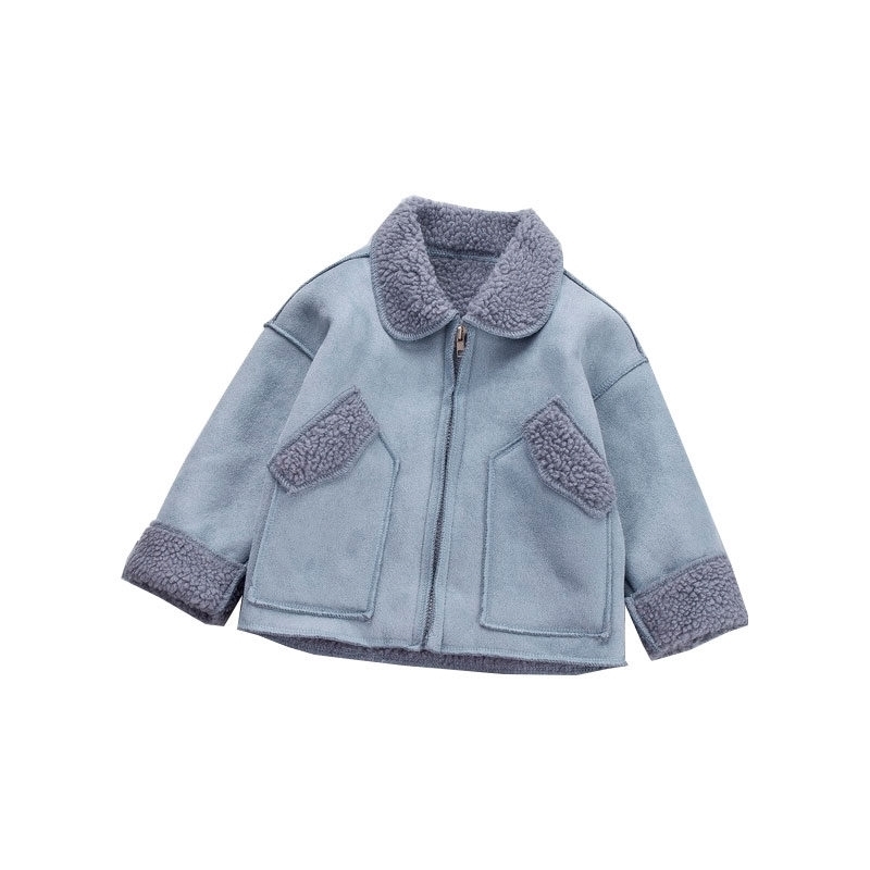 

Baby Girls Coat & Jacket Children Outerwear Winter THICK Coats Winter Jacket Fashion Kids Coat Children's Warm Girls Clothing 201104, Sky blue