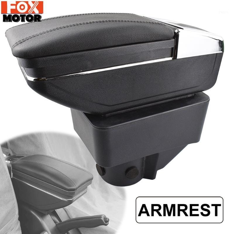 

Armrest For Fiesta 2011 - 2019 Content Arm Rest Dual Layer Storage Box Decoration Car Styling1