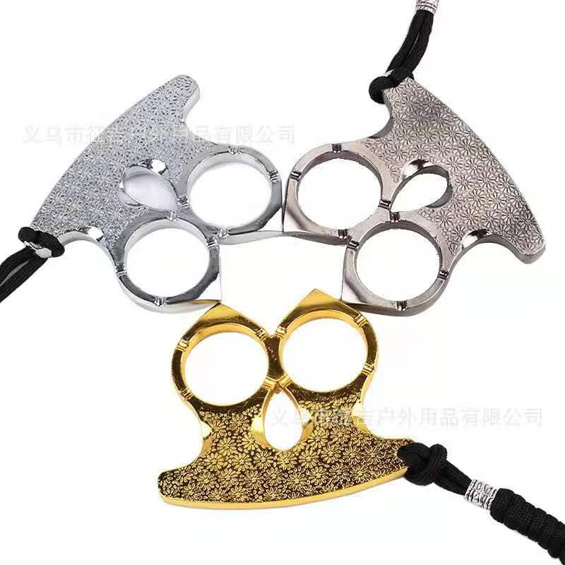

Self defense finger tiger survival key chain with broken window iron fist two finger clasp alloy hand brace for legal weapon combat 0415