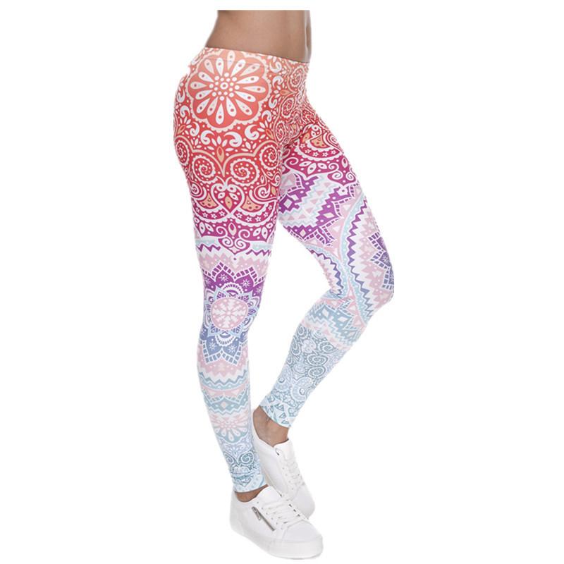 

yoga pants Women Fitness Leggings Legging Aztec Round Printing Leggins Female Legins Sexy Pants High Waist Trouser, 29693