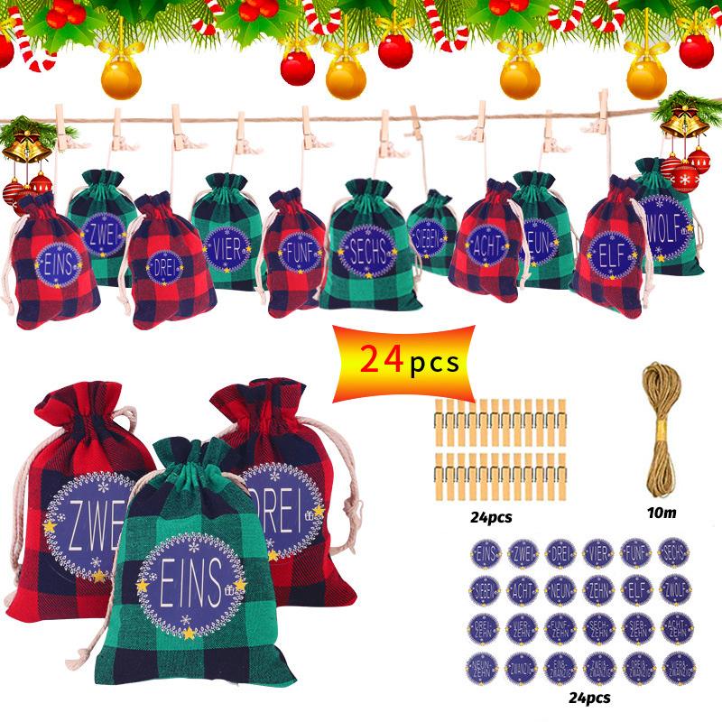 

24Pcs/set Jute Linen Plain Bags For Jewelry Display Drawstring Pouch Gift Packaging Bags for Wedding/Christmas Burlap Diy