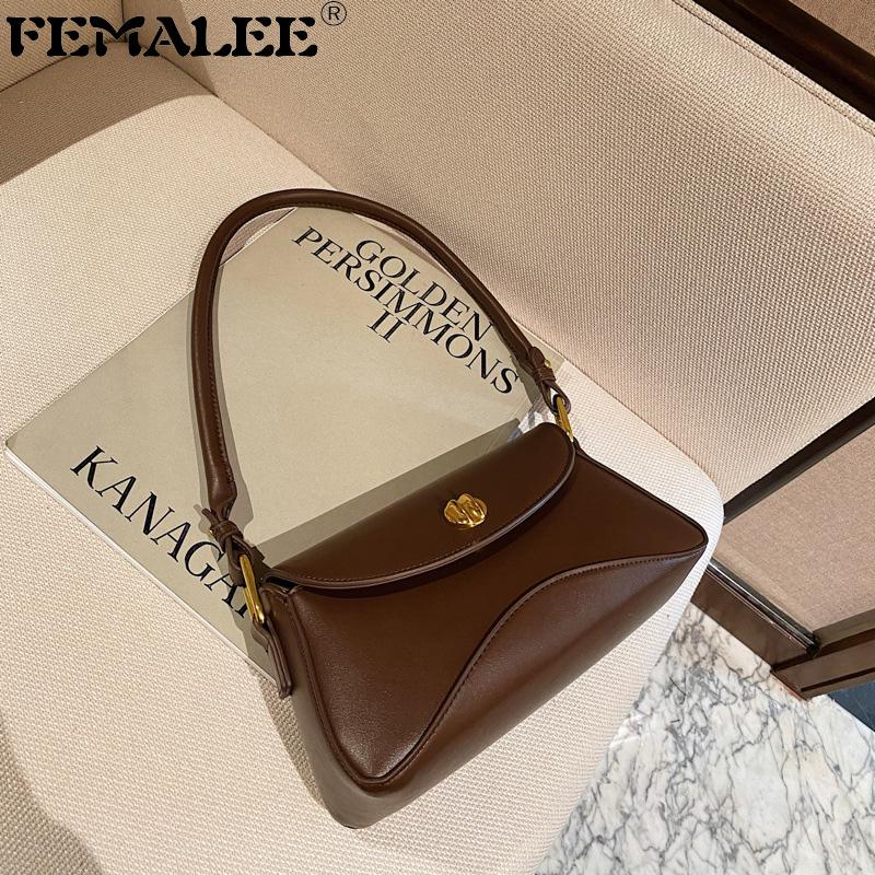 

Spring Texture Female Underarm Bags Retro Ladies Casual Small Square Bag 2021 Flap Simple PU Leather Handbags Portable Wallet, Black