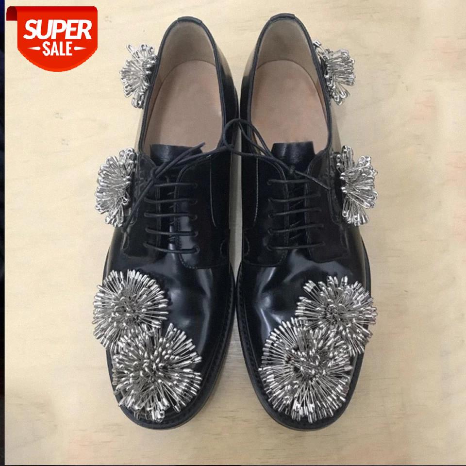

Brand 2021 Female Oxfords Flats Round Toe Lace-Up Solid Hot Sale Brogue Flats Women Vintage Stylish Chunky Spring Shoes Woman #jc4m, Black