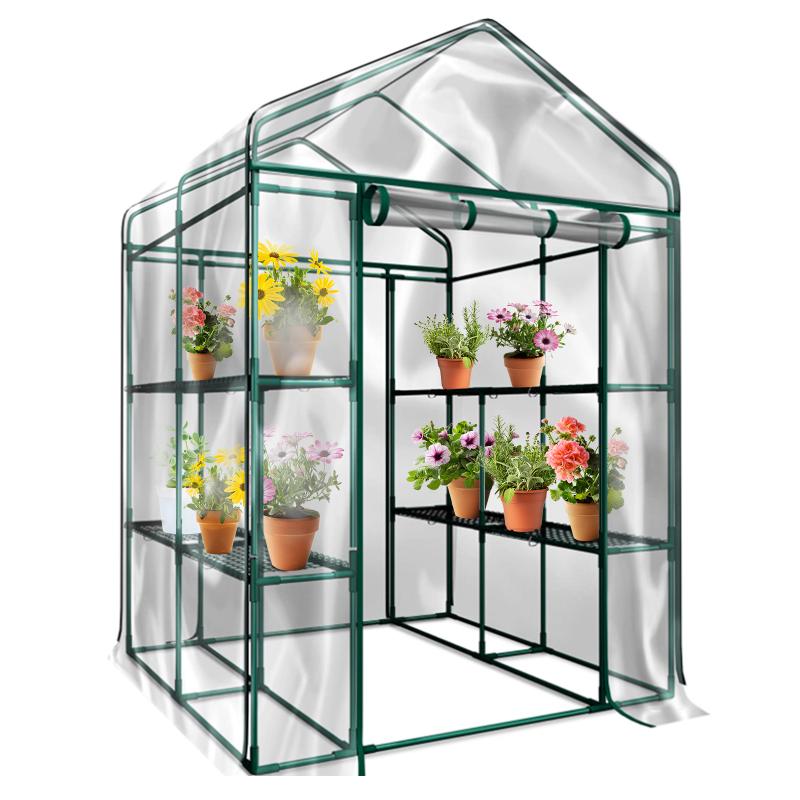 

Waterproof Anti-UV PVC Grid Garden Walk-in Greenhouse Plant Cover