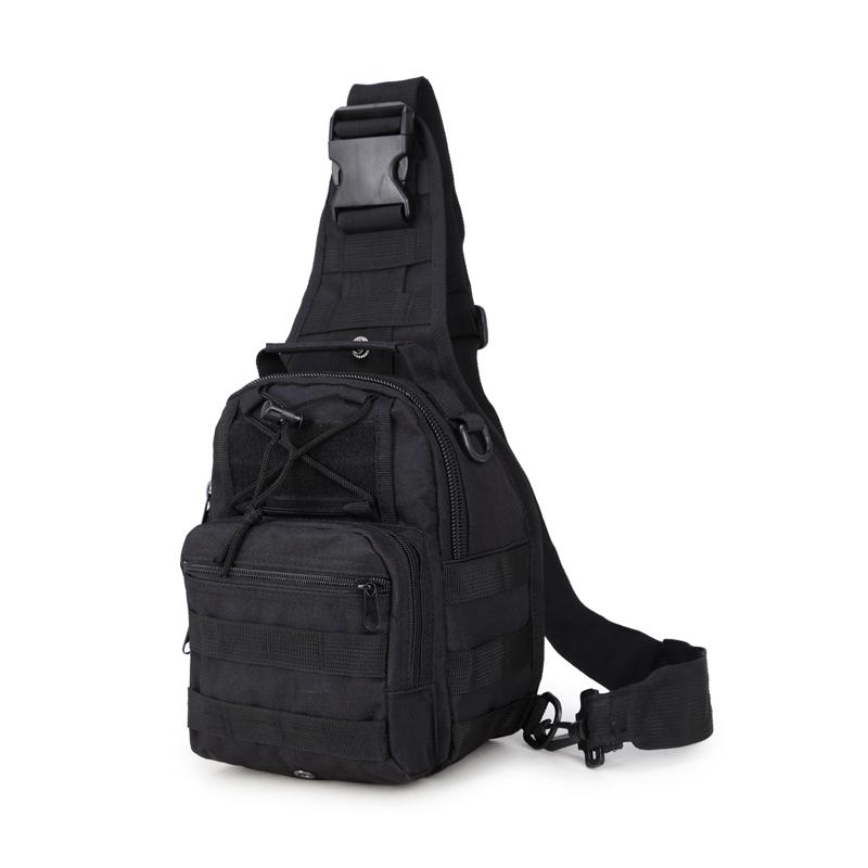 

Shoulder Hiking Backpack, Backpack for Camping Trekking Bag,Sling-shoulder Travel Bags,Hunting Backpack Men, Black