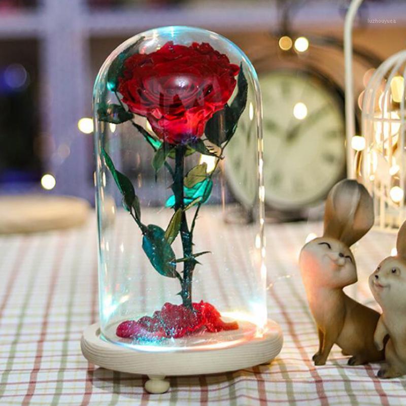 

Enchanted Rose Preserved Fresh Rose in Glass Cover Romantic Forever Gift for Her Anniversary Valentines Day Mothers Day1, As pic