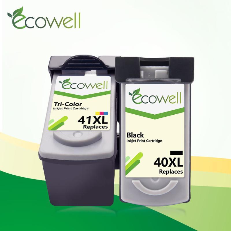 

ECOWELL 2pcs PG40 CL41 ink cartridge for Canon pg 40 cl 41 for Canon PIXMA iP1700 iP1800 iP1180 iP1200 MP180 MP170 MP145 pg40xl1