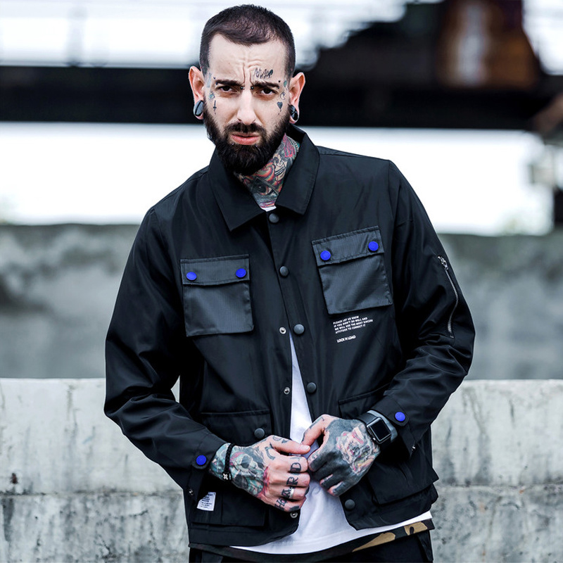 

2020 Men Spring Thin Windproof Pilot Bomber Jacket Male Casual Fashion Slim Fit Streetwear Hip Pop Jackets Coats Men, Black