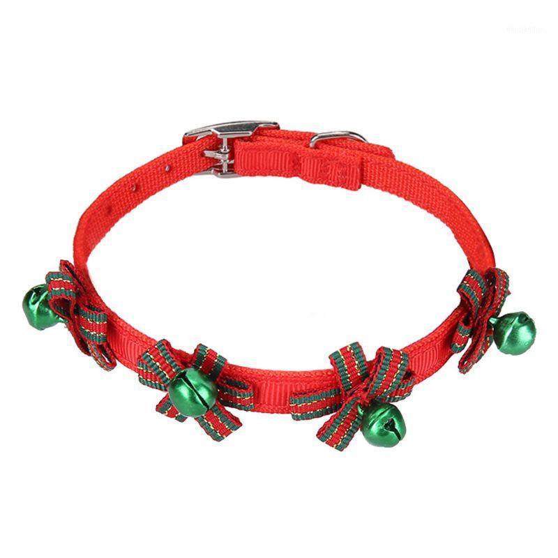 

Christmas Dog Collar Pet Butterfly Knot Bell Pet Supplies Tag Dog Polyester 27RE1
