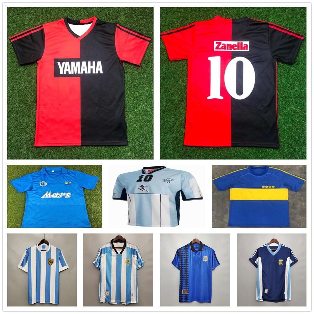 

1993 NEWELLS #10 MARADONA Soccer Jerseys OLD BOYS retro vintage classic football shirt Adult Kids Argentina Naples maglia Maillot de foot, Naples men size s-xxl