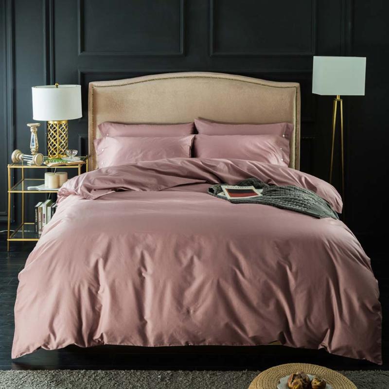 

Svetanya Solid Egyptian Cotton Linens  Queen King Size Bedding Set Family Set Duvet Cover Flat Fitted Sheet Pillowcase, 610001