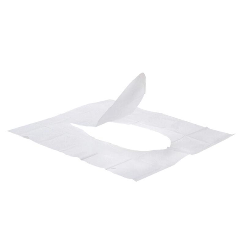 

5 Pack(50pcs,10Pcs/bag) Disposable Paper Toilet Seat Covers For Camping Travel Convenient Travel accessories