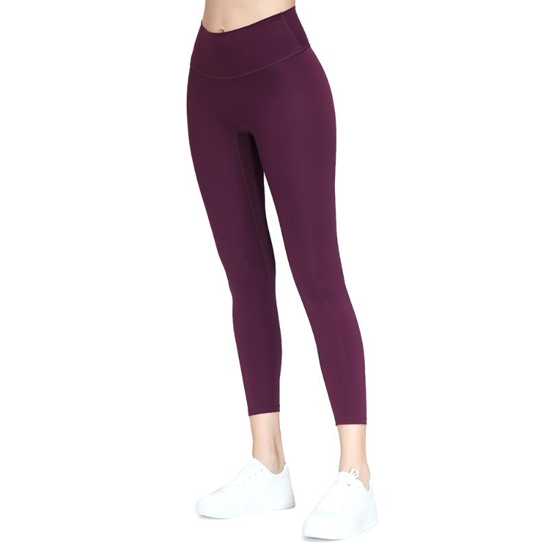 

Naked Feel Leggings High Waist Squat Proof Yoga Tights Sport Woman Nylon Fitness Running Pants Gym Workout Athletci Leggings, Pink