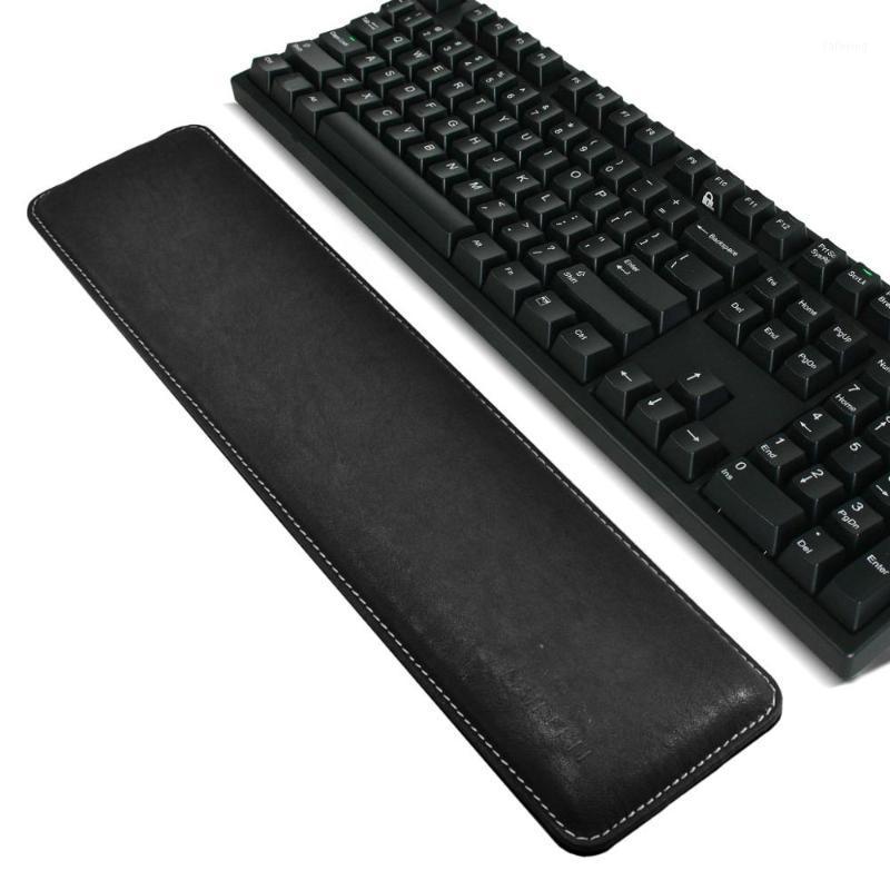 

Maidern PU Leather Keyboard Wrist Rest Pad Gamer PC Handguard Comfortable Ergonomic Game Large Mat 41.8*9.8*0.2 cm for Computer1