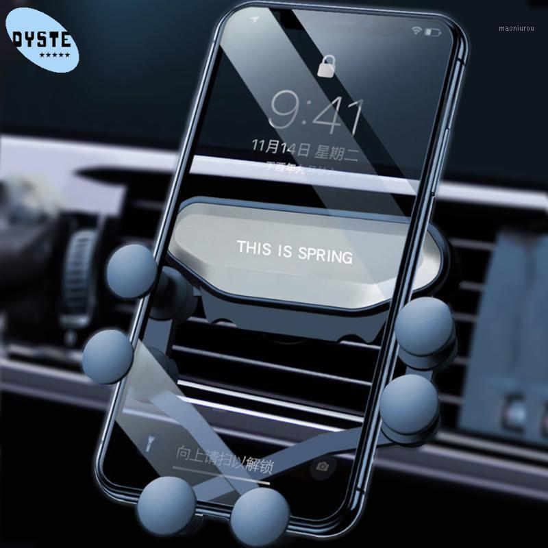 

support smartphone voiture Car Phone Holder Vent Mobile Car Holder Cell Stand For Huawei P30/P20 Pro mate 20 10 Honor 10i 9 8 71, Black