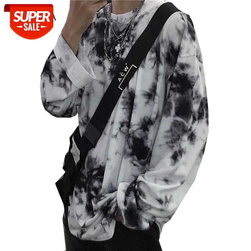

Harajuku Tie dye T Shirt Women Tops Cotton Long Sleeve Female T-shirts Fashion Spring Autumn Woman Tshirt Casual Loose Lady Tops #iP8R, White
