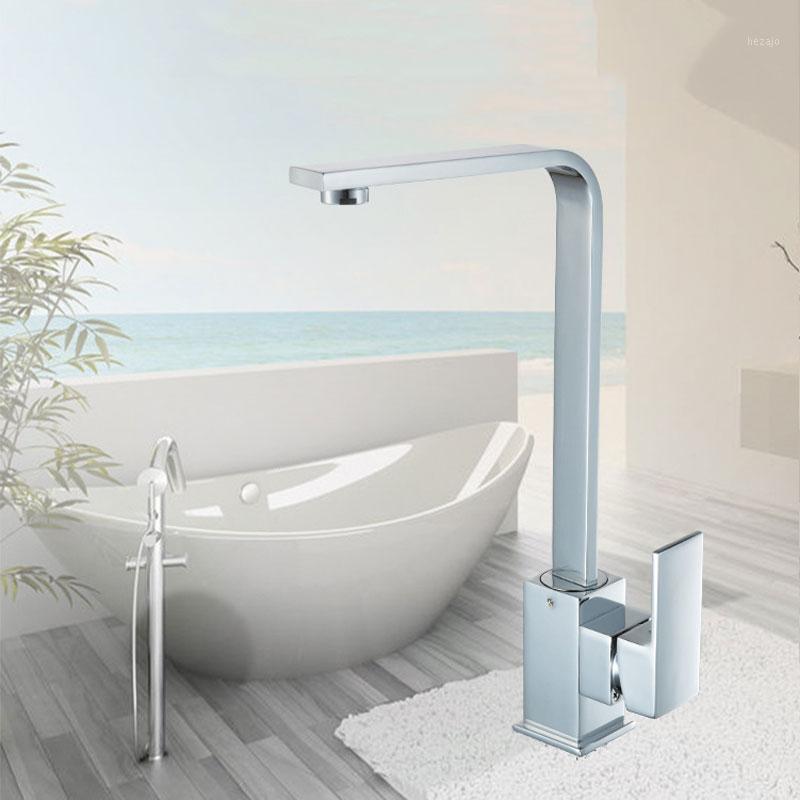 

Square Chrome Waterfall Basin Sink Faucet Bathroom Mixer Tap Single Handle Wide Spout Vessel Sink Fauet Hot Cold Water Tap1