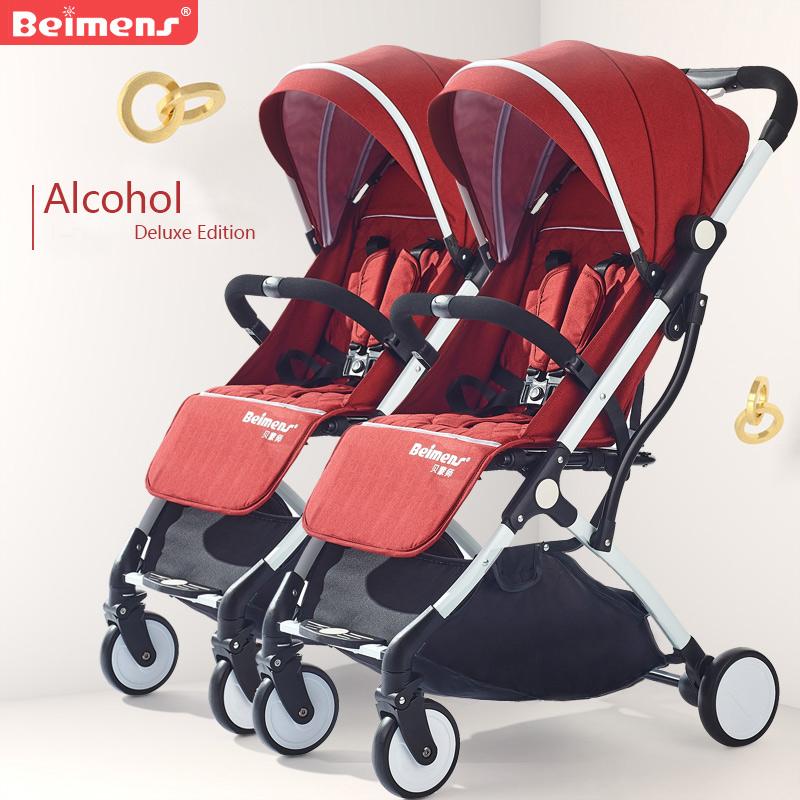 

Babyfond Beimeng Twin Baby Stroller Can Sit And Detachable Ultra Light Portable Folding Two Kids Carriage