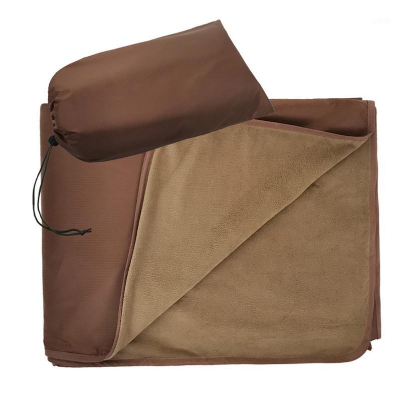 

Fleece Camping Mat Protable Polyester Thicken Thermal Autumn Winter Folding Pad Dampproof Windproof Blanket For Camping Picnic1