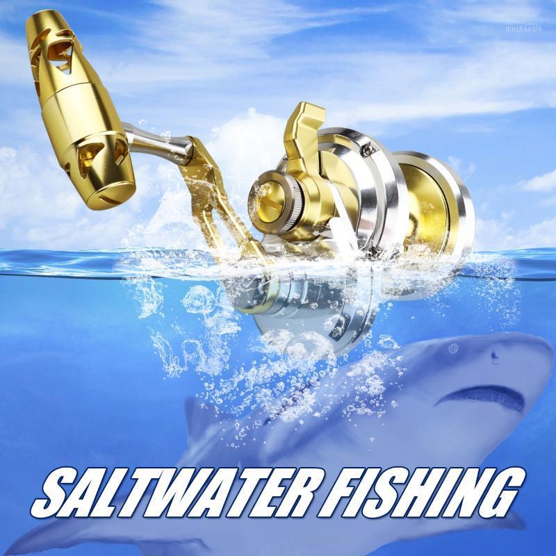 

full metal gold Lever Drag Trolling Reel for Saltwater Fishing Bite Alarm 8+1+1 NMB Japan Bearings Aviation Aluminum Structure1