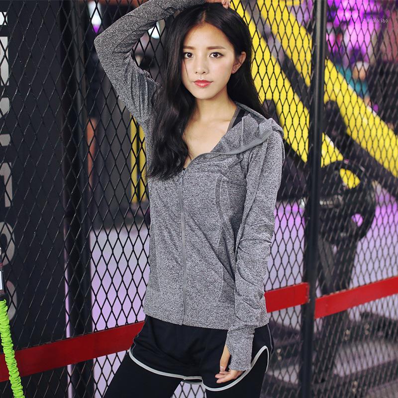 

Flexible Yoga Coat Long Sleeve Women Slim Mesh Running Sport Jacket Quick Dry Black Zipper Fitness Sweatshirts1, Blue