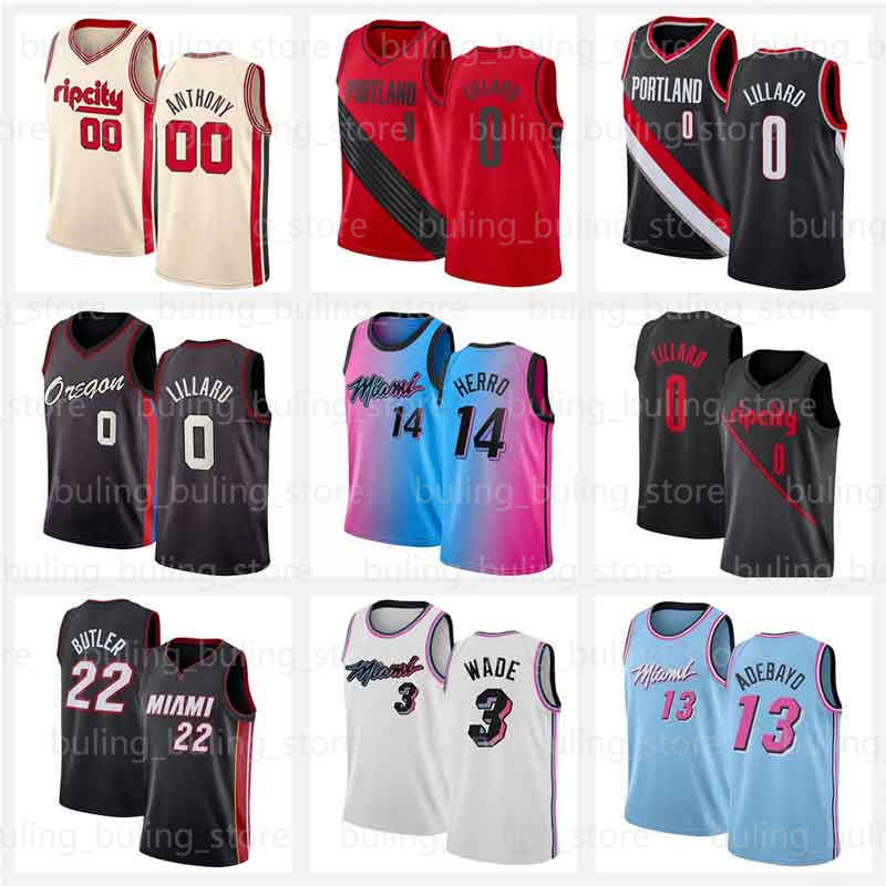 

Jimmy 22 Butler Jersey Dwayne Tyler 14 Herro Dwyane 3 Wade Damian 0 Lillard Carmelo 00 Anthony Goran Bam Robinson Adebayo Dragic Nunn