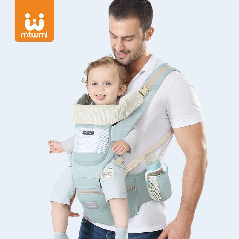 

MTWML Ergonomic Baby Carrier Infant Baby Hipseat Carrier Front Facing Ergonomic Kangaroo Wrap Sling for Travel1