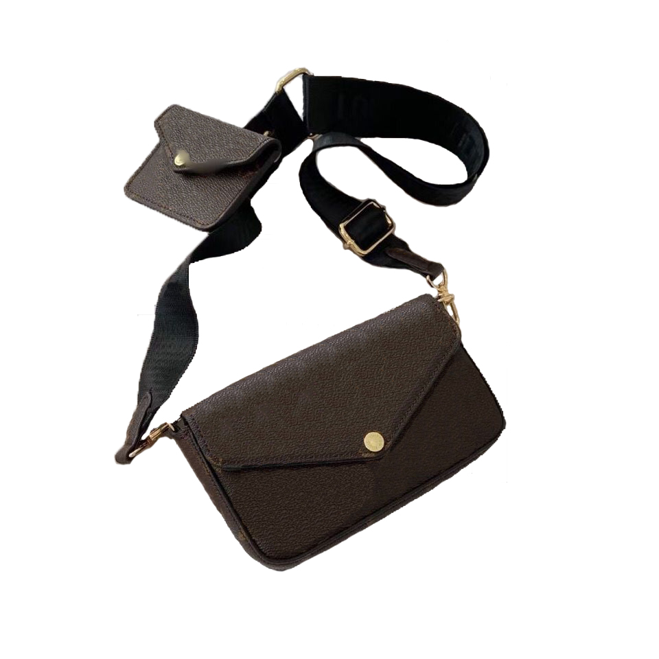 

Hasp 2 item luxury Shoulder Bags lady crossbody wallet Genuine Leather purse Nylon Cell Phone Pocket handbags Girls tote two item hobos wallets, Black