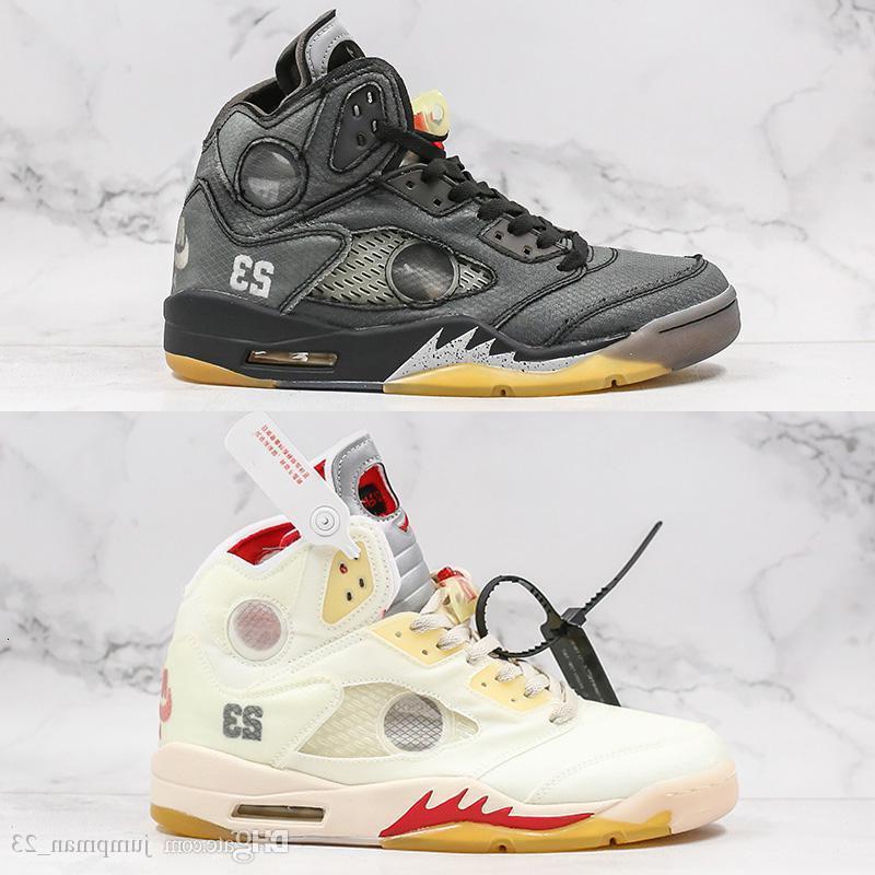 

New OG Sail Cream Muslin Jumpman 5 5s 3m Metallic white green Mens Basketball Shoes Reflective black Sport Sneakers Designer Trainers