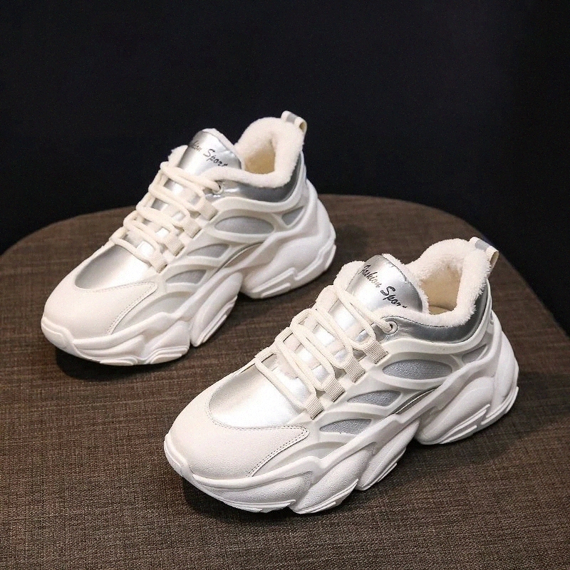 

Rimocy Women Pu Leather Chunky Sneakers 2021 New Thick Bottom Platform Casual Sports Woman Outdoor Warm Running Shoes Ladies #1M18