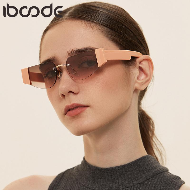 

iboode Cat Eye Sun Glasses Luxury Travel Small Sunglasses Men Women Vintage UV400 Shades Eyewear Oculos Lunette De Soleil Femme