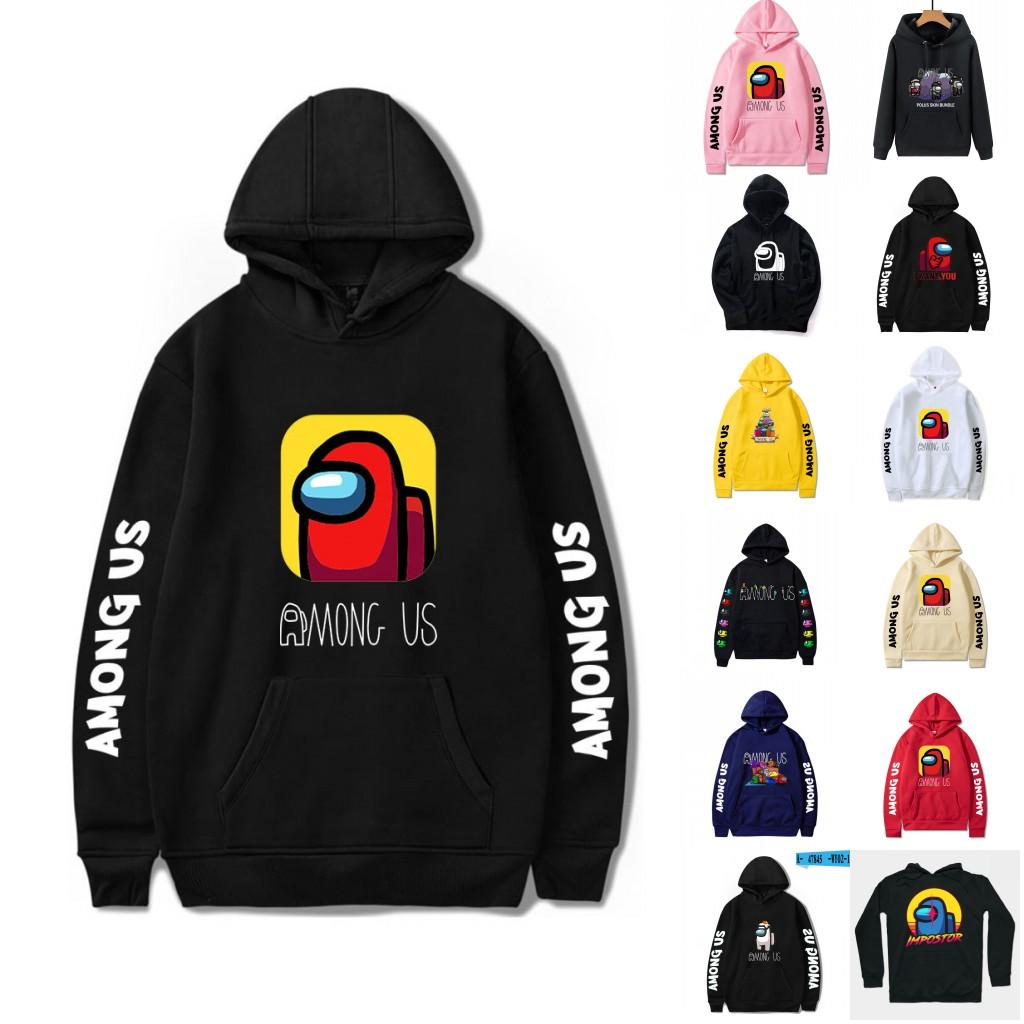 2021 Nouveau jeu parmi les États-Unis 3D Sweats à capuche Sweatshirts Hommes Femmes Fashion Pull Casual Pull Harajuku Streetwear Sweats à capuche