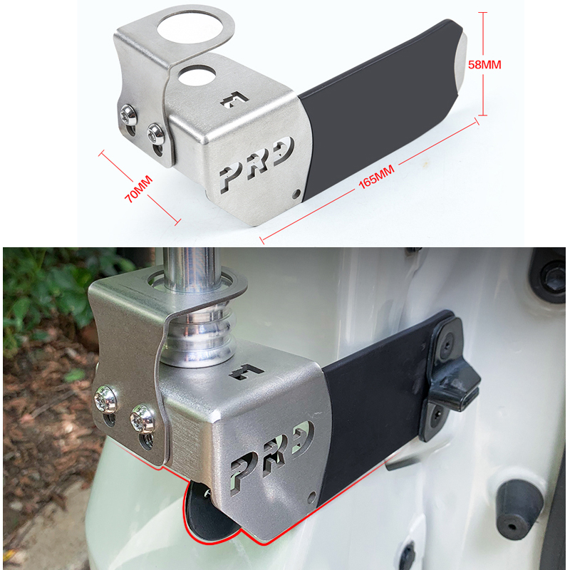 

1x For Toyota Prado 2003-2021 Car Auto Rear Stainless Steel Antenna Base Support Braket Trim Frame