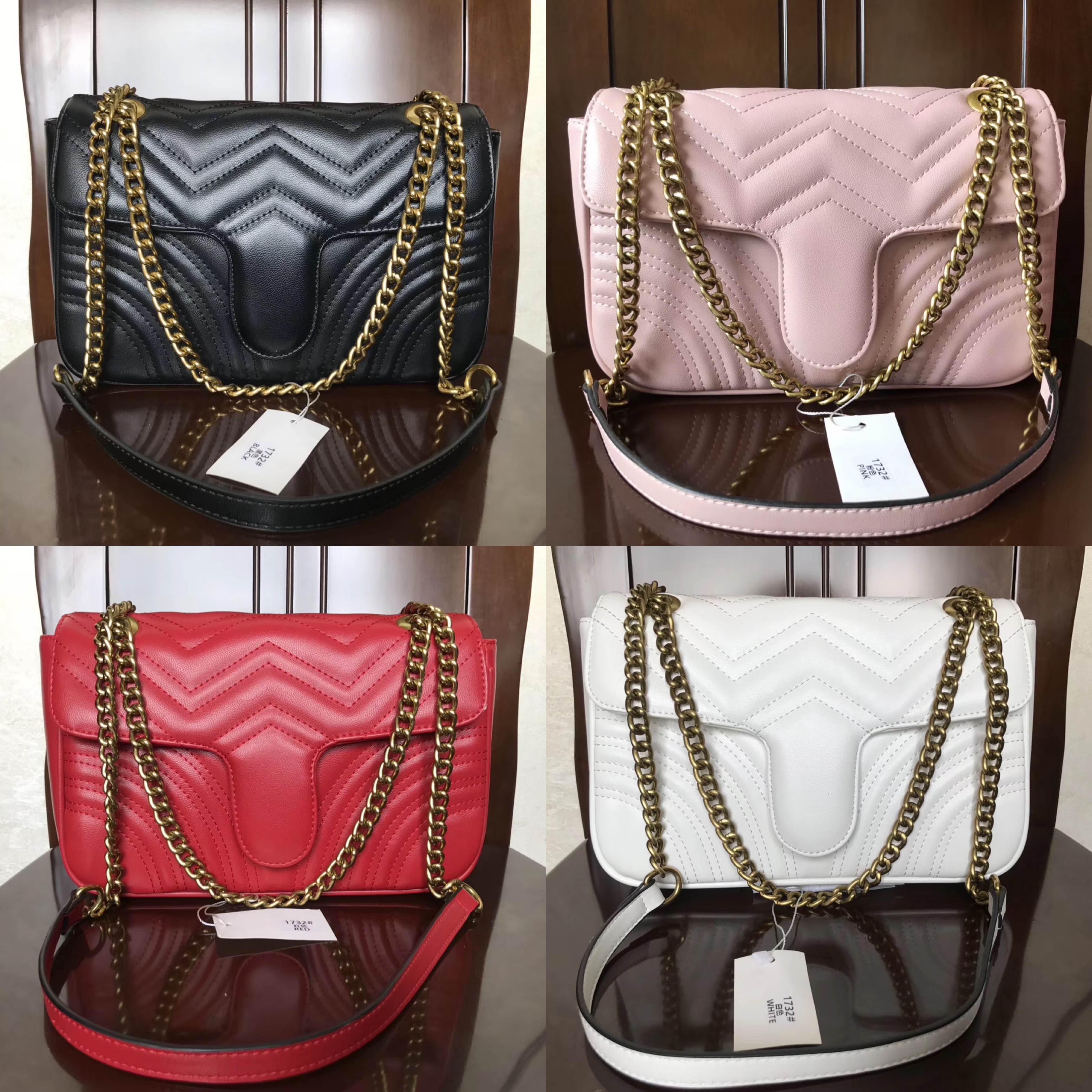 

Top Quality 5colors Famous brand women designer Shoulder bag leather chain bag Cross body Pure color womens handbag crossbody bag purse a30