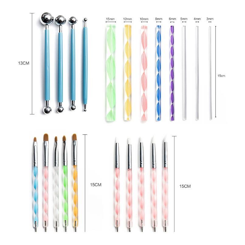 

32pcs Mandala Dotting Tools Set For Painting Rock Stone Acrylic Stick Drawing Brush Stencil qylqdP