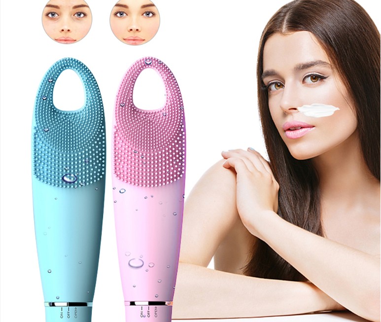 

Facial Cleansing Brush Silicone Sonic Vibration Mini Cleaner Deep Pore Cleaning Skin Eye Massager Face Care Tools