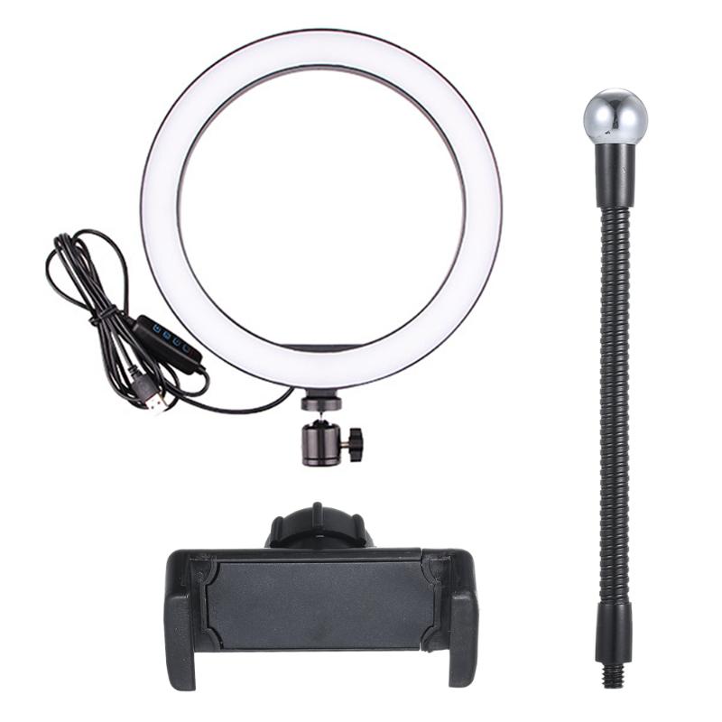 

Photography Ring Light Mini LED Selfie Light Studio Photography Photo Lights Fill 160/260MM with 3 Options Stand