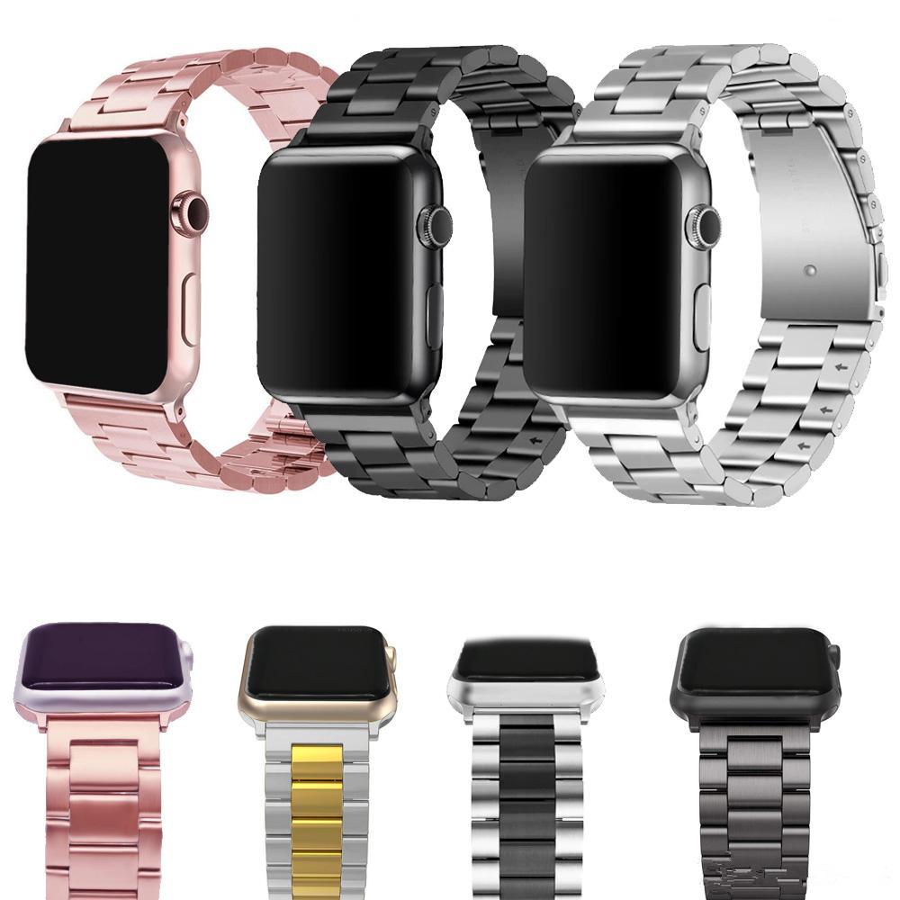 

Stainless Steel Strap For Apple Watch Bracelet 38mm 42mm 40mm 44mm Watchbands Smart Watch Metal Band For iWatch Series SE 6 5 4 3 2 1