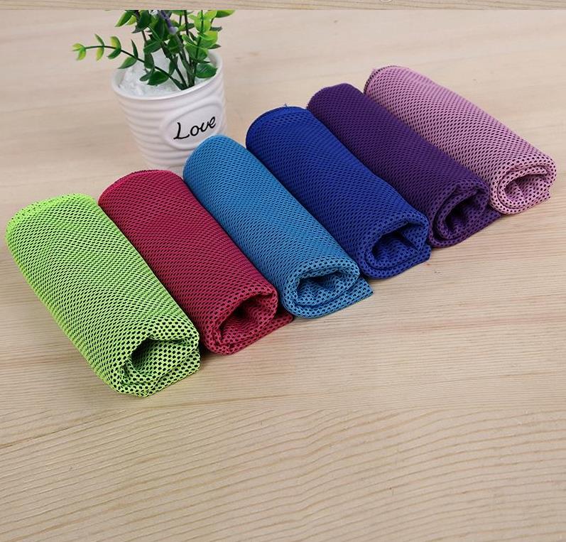 

Cooling Double Layer Ice Cold Towel Summer Sunstroke Sports Yoga Exercise Quick Dry Cooler Soft Breathable Hand Towels, As pic