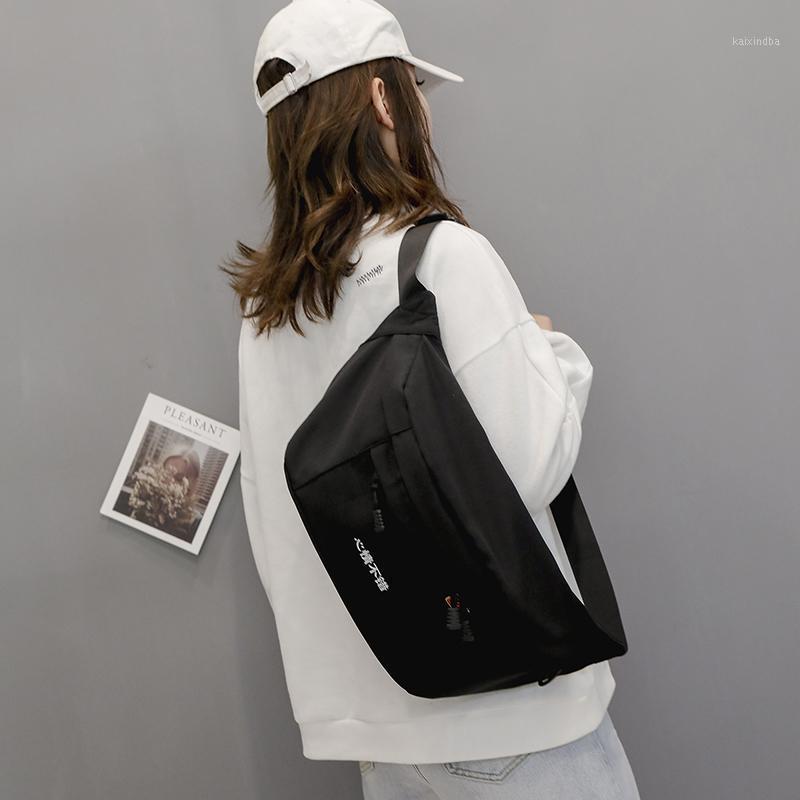 

Hip Hop Women's Waist Bag Female Canvas Waterproof Belt Bag Large Capacity Fanny Pack Unisex Strap Shoulder Crossbody Chest Bags1, Sky blue