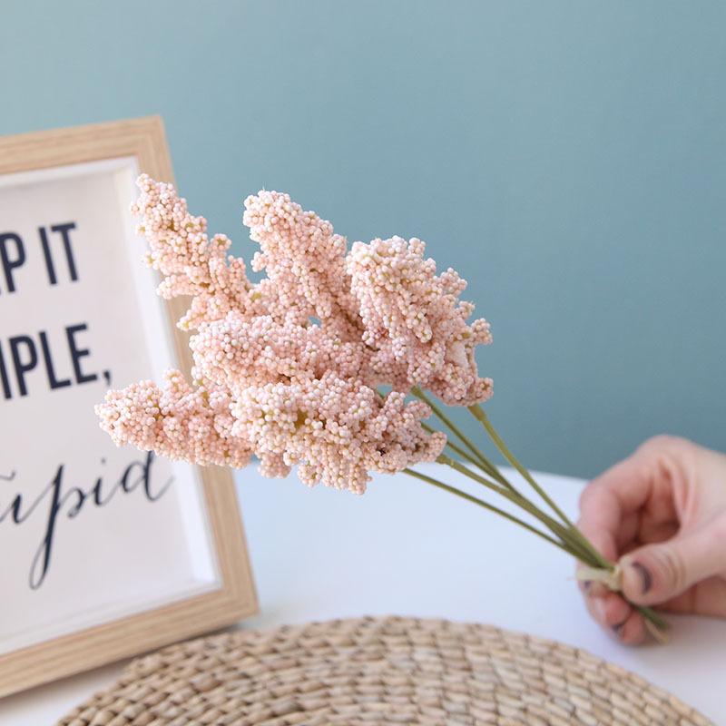 

Simulation flower Natural grain flowers photography Wedding decoration DIY crafts decorate Festive Party artificial flowers, Black