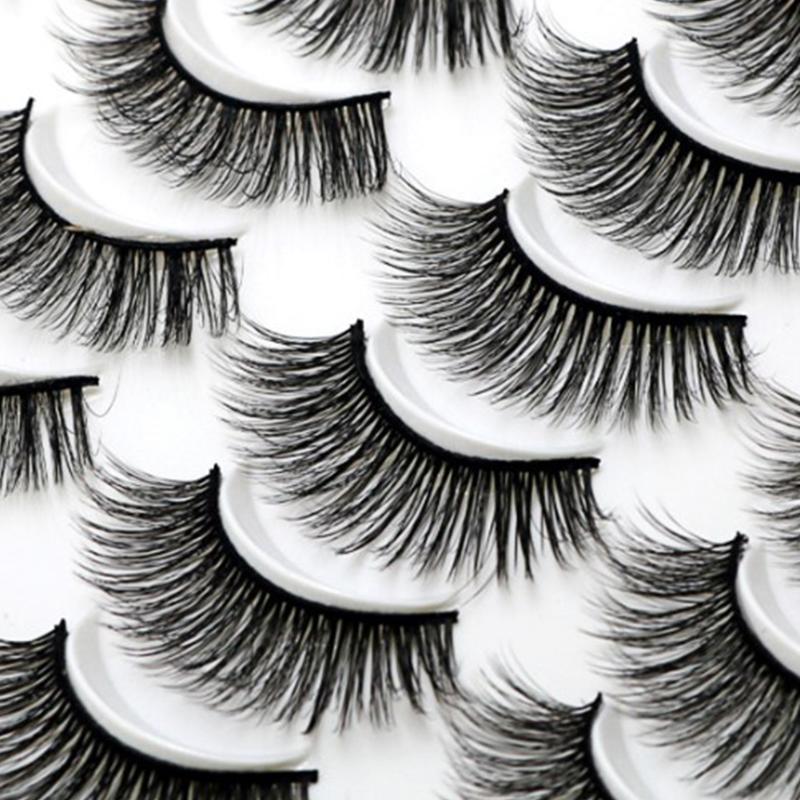 

3D Mink Lashes False Eyelashes Natural/Thick Long Eye Lashes Wispy Makeup Beauty Extension Tools Extension