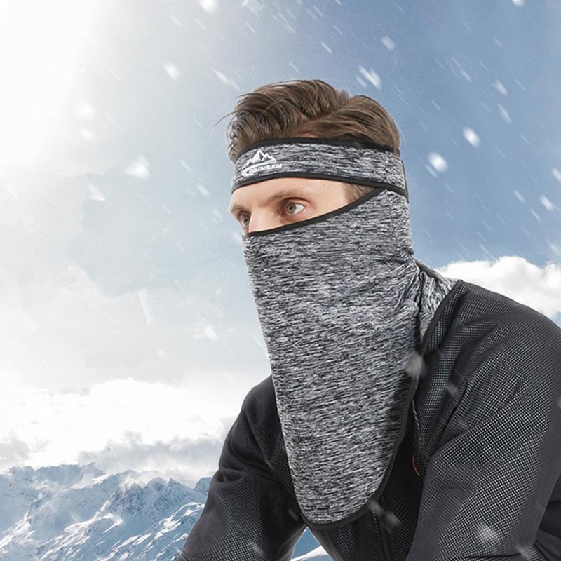 

Autumn Winter Cycling Scarf For Men Outdoor Warm Windproof Dustproof Ear Protection Full Face Cover Headscarf Elastic Face Mask