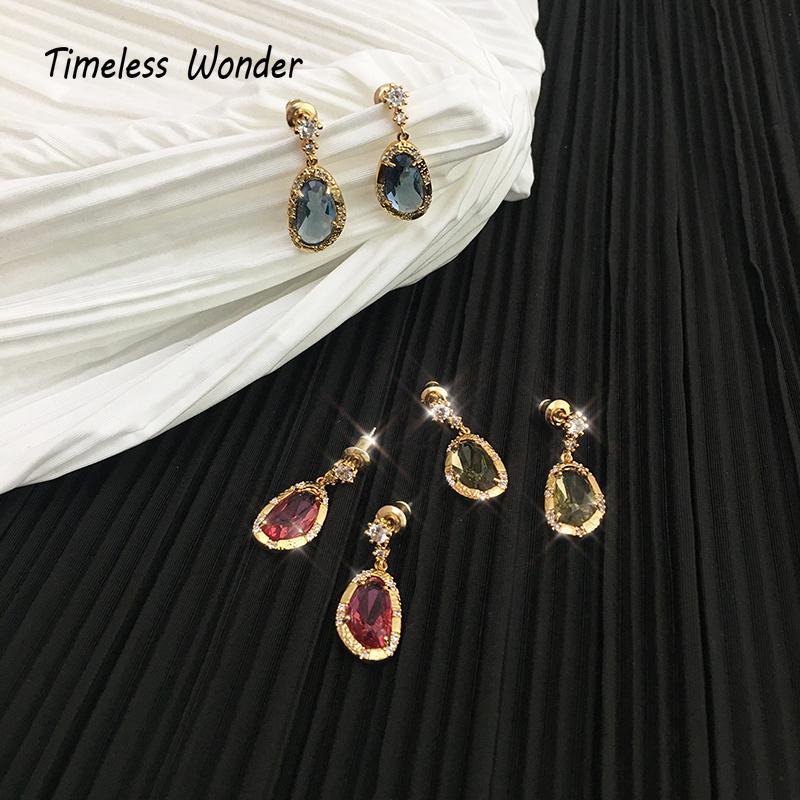

Stud Timeless Wonder Glam Crystal Geo Cut Earrings Women Jewelry Goth Boho Designer Sweet Fancy Ins Cute Mix Kpop Japan 3261