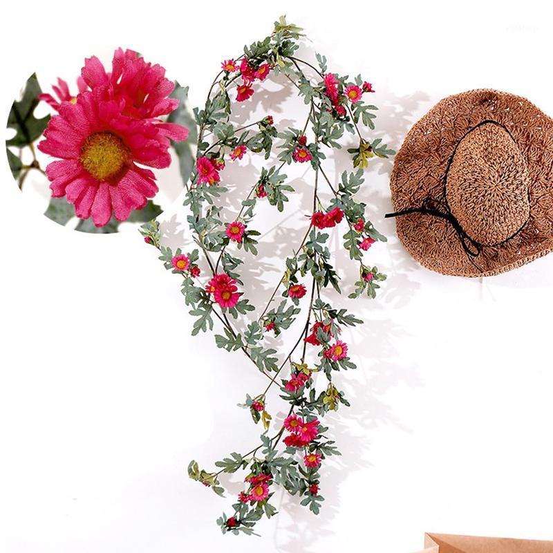 

Simulation Sun Flower Vine Sunflower Fake Flower Rattan Living Room Winding Indoor Window Decoration Occlusion Party Supplies1