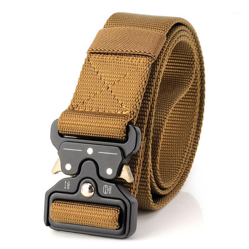 

Lixada Nylon Waist Belt with Metal Buckle Adjustable Heavy Duty Training Carry Waist Belt 2021 Sport Safty Hunting1, 38mm dark green