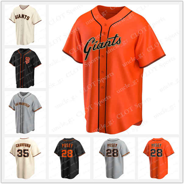

Custom Giants 28 Buster Posey Jersey 35 Brandon Crawford Jerseys 40 Madison Bumgarner Johnny Cueto Brandon Belt Alex Dickerson Baseball, 4(juren)